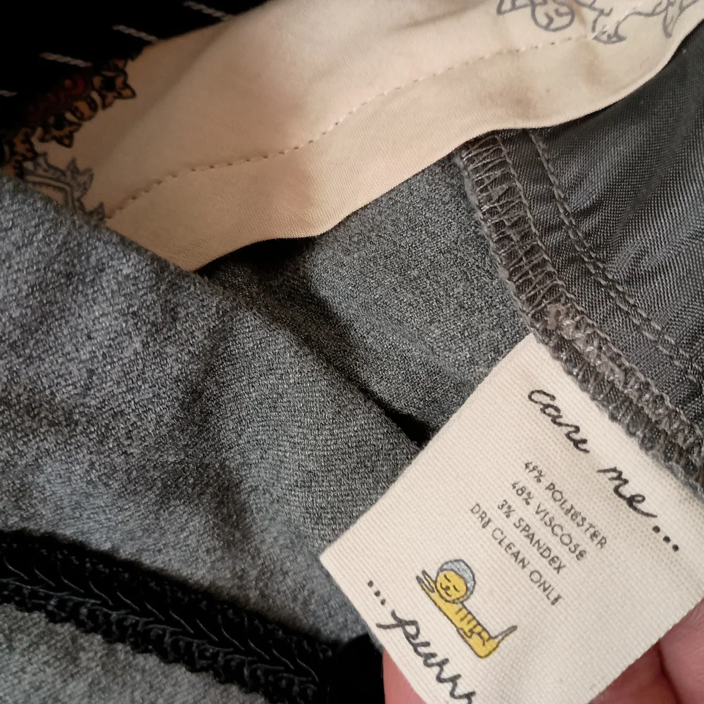 Anthropologie Gray Wide Leg Pants - Picture 7 of 9